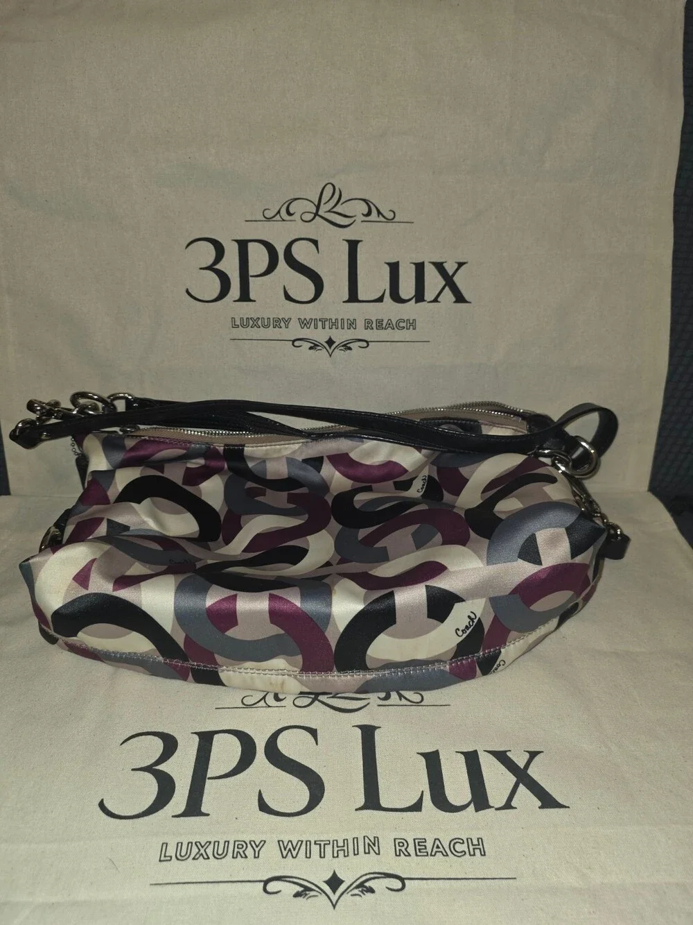 Ashley Dotted Op Art Satchel